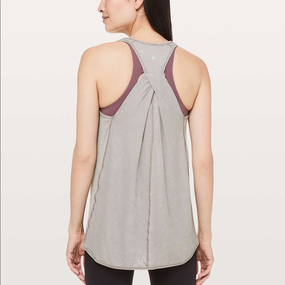 Lululemon ESSENTIAL TANK heathered dark chrome 2
